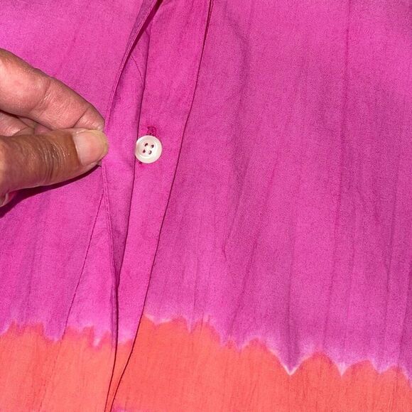 WKND Womens Collared Puff Balloon Sleeve Frock It Dress Pink Size Large NWT - Picture 6 of 10